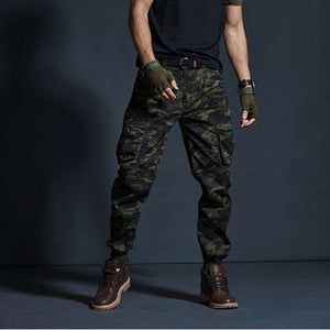 Men Casual Military Tactical Joggers Camouflage Cargo Pants