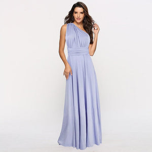 Women Multiway Wrap Convertible Maxi Long Dress