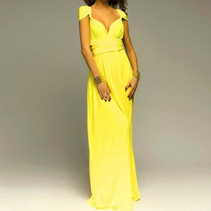 Women Multiway Wrap Convertible Maxi Long Dress