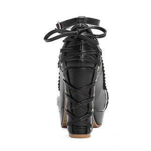 Women Punk Gothic Princess Pumps Platform Shoes