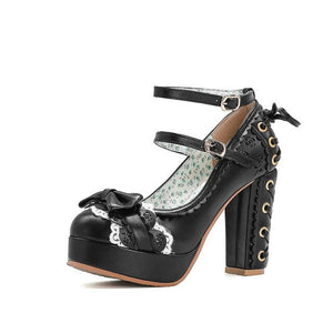Women Punk Gothic Princess Pumps Platform Shoes