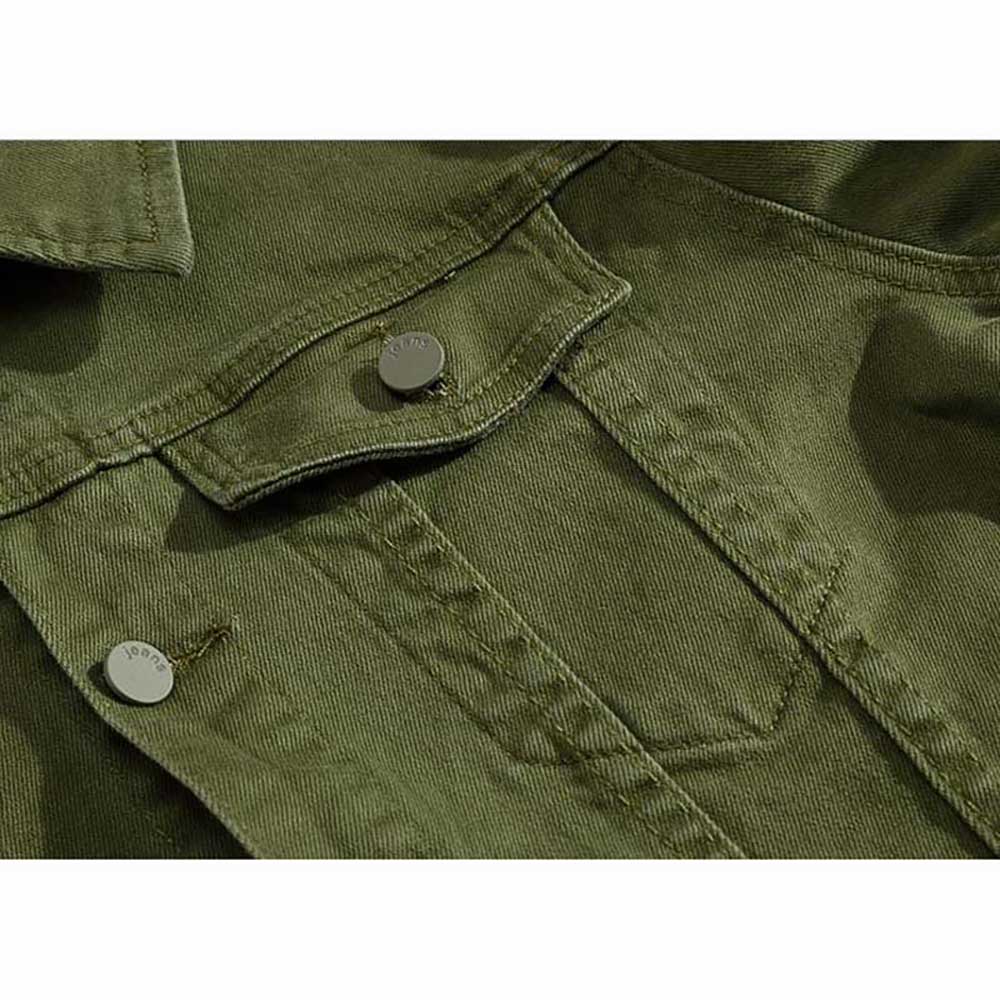 Men Cowboy Casual Slim Fit Jeans Coat Cotton Jacket