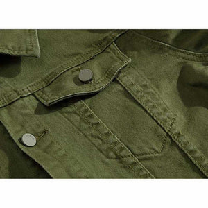Men Cowboy Casual Slim Fit Jeans Coat Cotton Jacket
