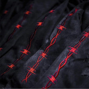 Unisex Harajuku Gothic Demon Hunter Skull Black Denim Jacket
