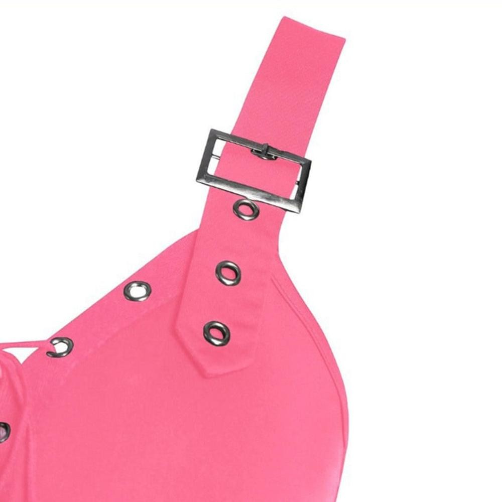 Women's Gothic Punk Sleeveless Strap Sling Dress