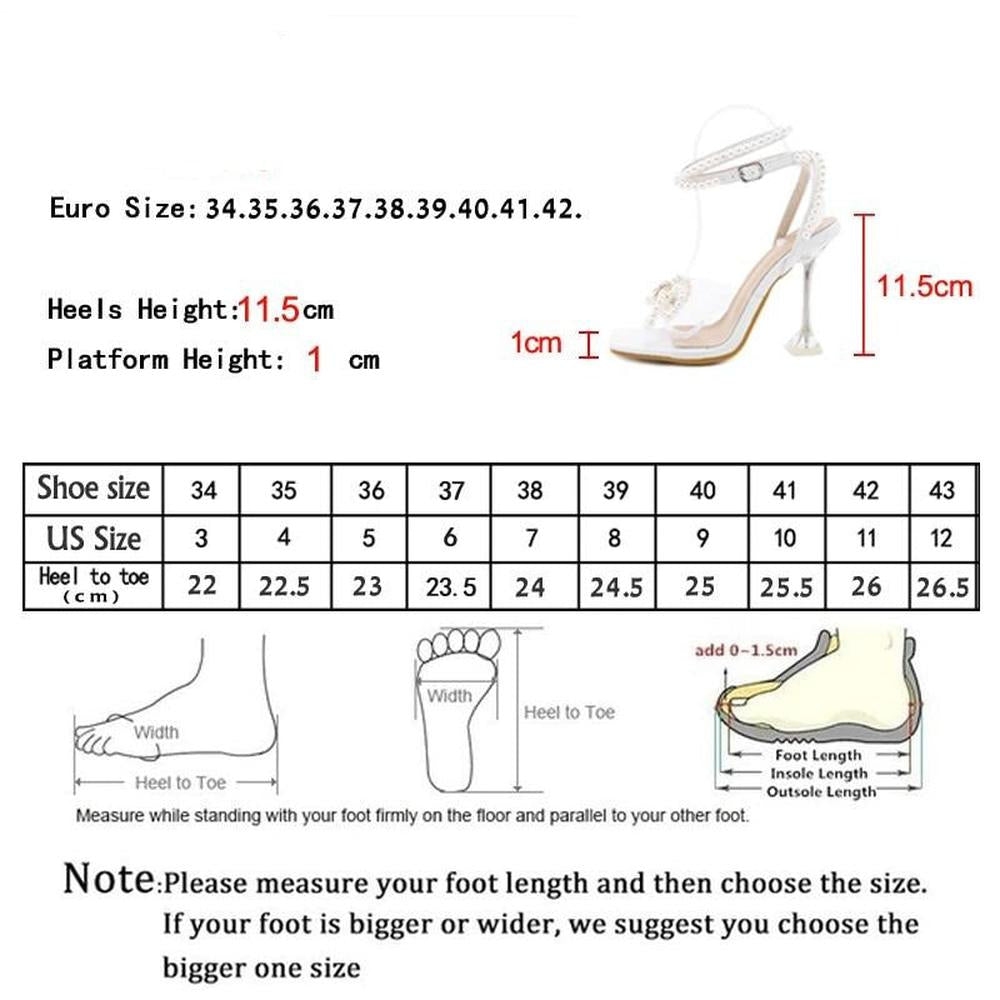 Women's Gladiator String Bead High Heels Sandals Shoes