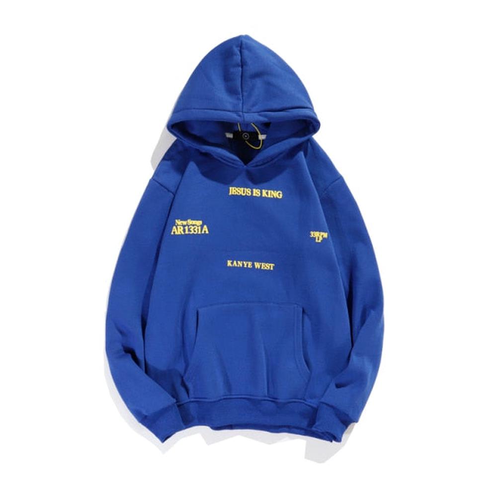 Unisex Letter Print Fleece Winter Hoodies Stranger Things Hip Hop Baggy Hoody