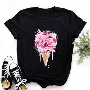 Women's Color Printed T-shirts