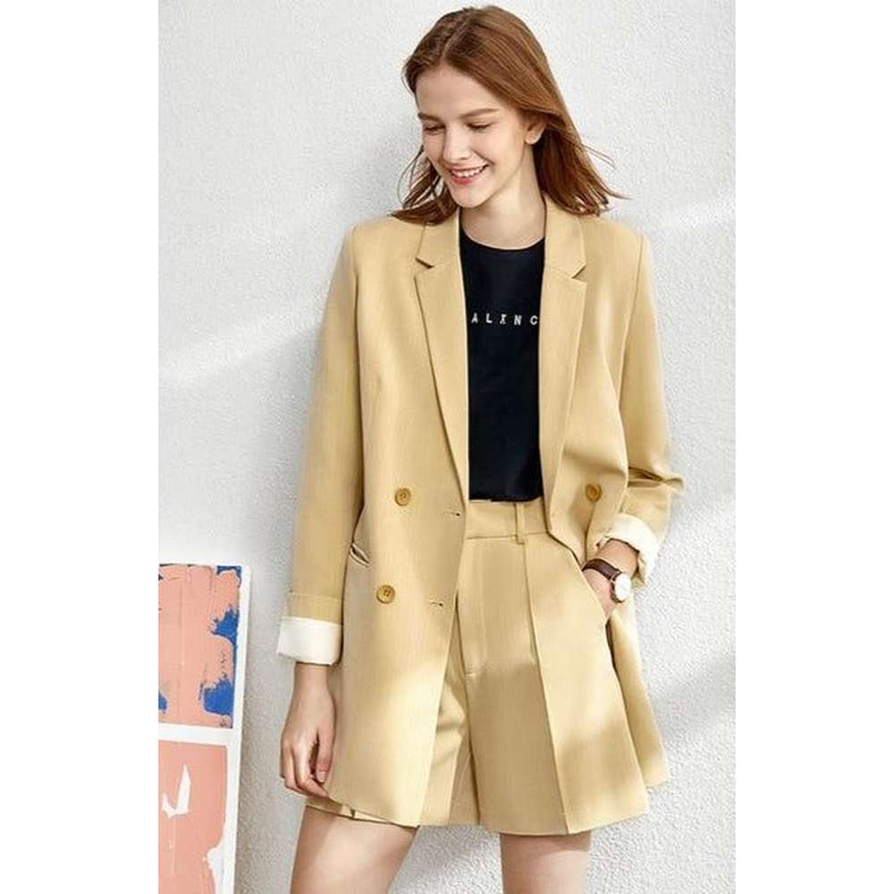 Women Suit, Blazer, Lace V-Neck Tanks, Pants, Shorts