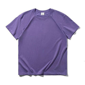 Unisex 100% Combed Cotton Casual Basic Harajuku Soft T-shirt