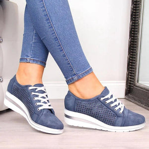 Women Flats Shoes Hollow Breathable Mesh Casual Shoes