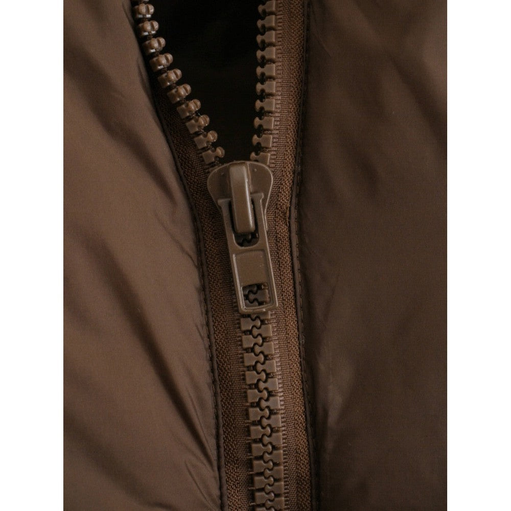 Women Cropped Vest Coat Stand Collar Zipper Casual Waistcoat