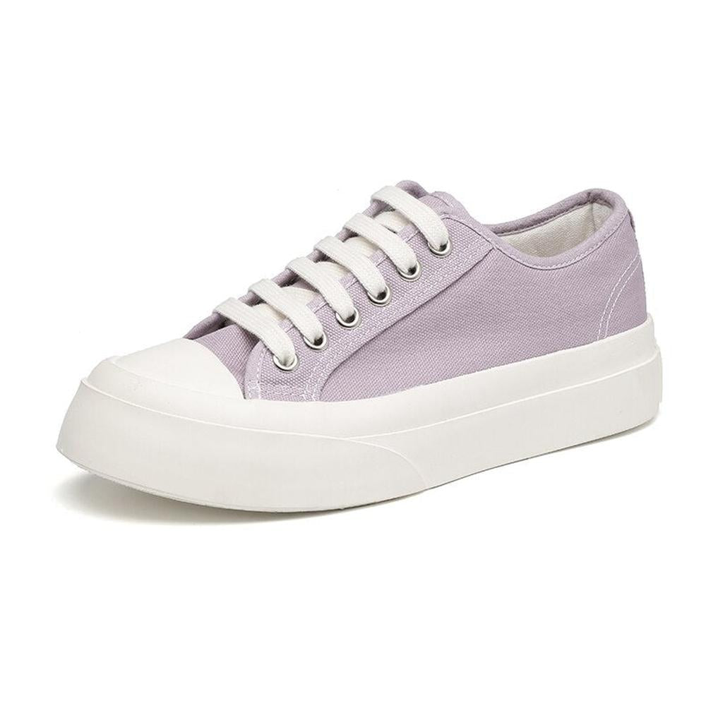 Women Chunky Sneakers Flat Platform Canvas Shoes