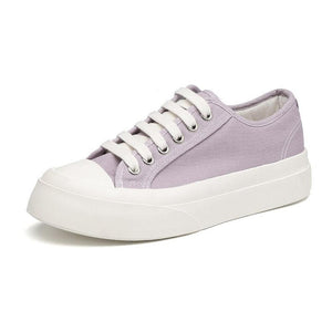Women Chunky Sneakers Flat Platform Canvas Shoes