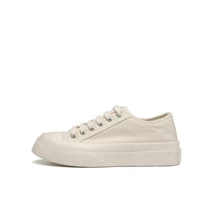 Women Chunky Sneakers Flat Platform Canvas Shoes