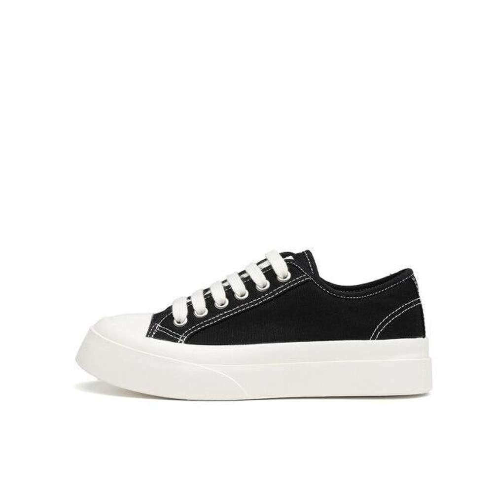 Women Chunky Sneakers Flat Platform Canvas Shoes