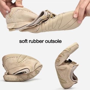 Men Cow Leather Sneakers Shoes