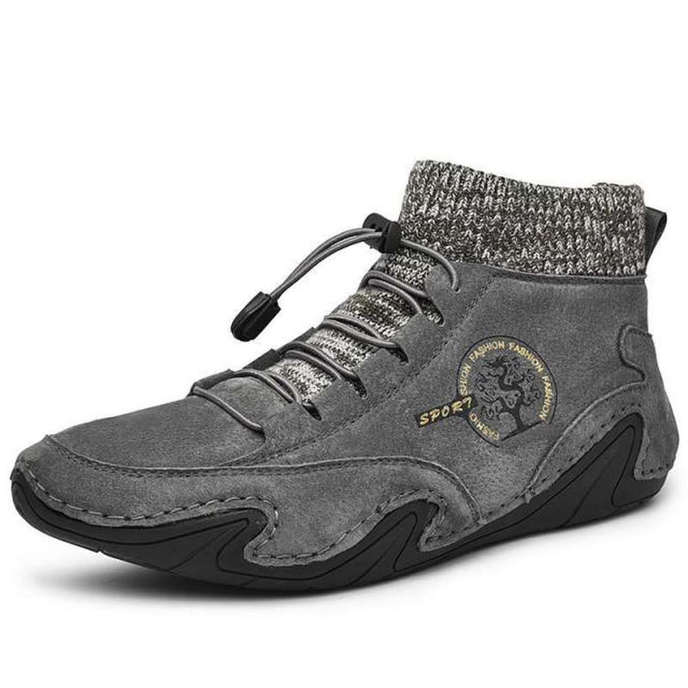 Men Cow Leather Sneakers Shoes