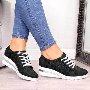 Women Flats Shoes Hollow Breathable Mesh Casual Shoes