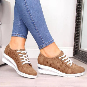 Women Flats Shoes Hollow Breathable Mesh Casual Shoes