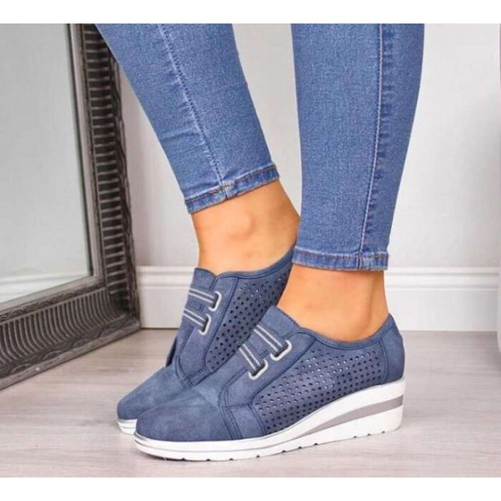 Women Flats Shoes Hollow Breathable Mesh Casual Shoes