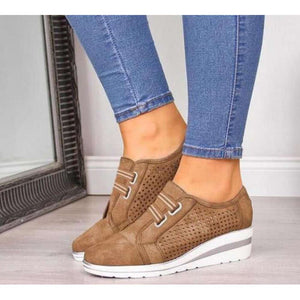 Women Flats Shoes Hollow Breathable Mesh Casual Shoes