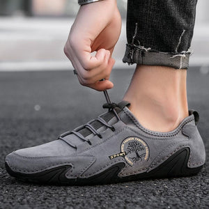 Men Cow Leather Sneakers Shoes
