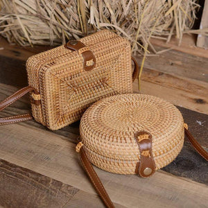 Women Summer Hollow Handmade Messenger Crossbody Bags