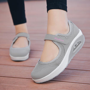 Women Flat Breathable Mesh Casual Moccasin Boat Shoes