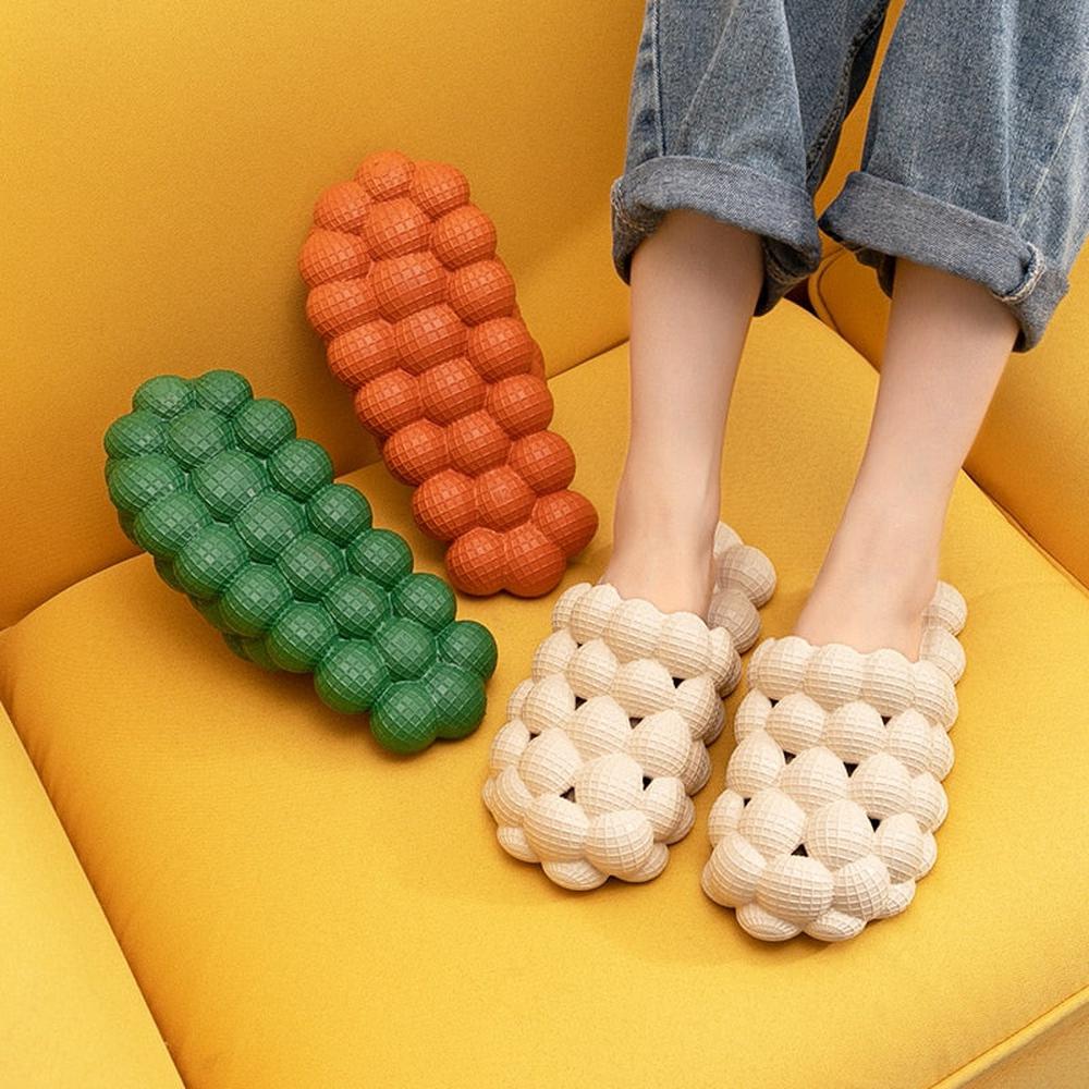 Unisex Funny Litchi Slippers Soft EVA Lovers Indoor Massage Slipper