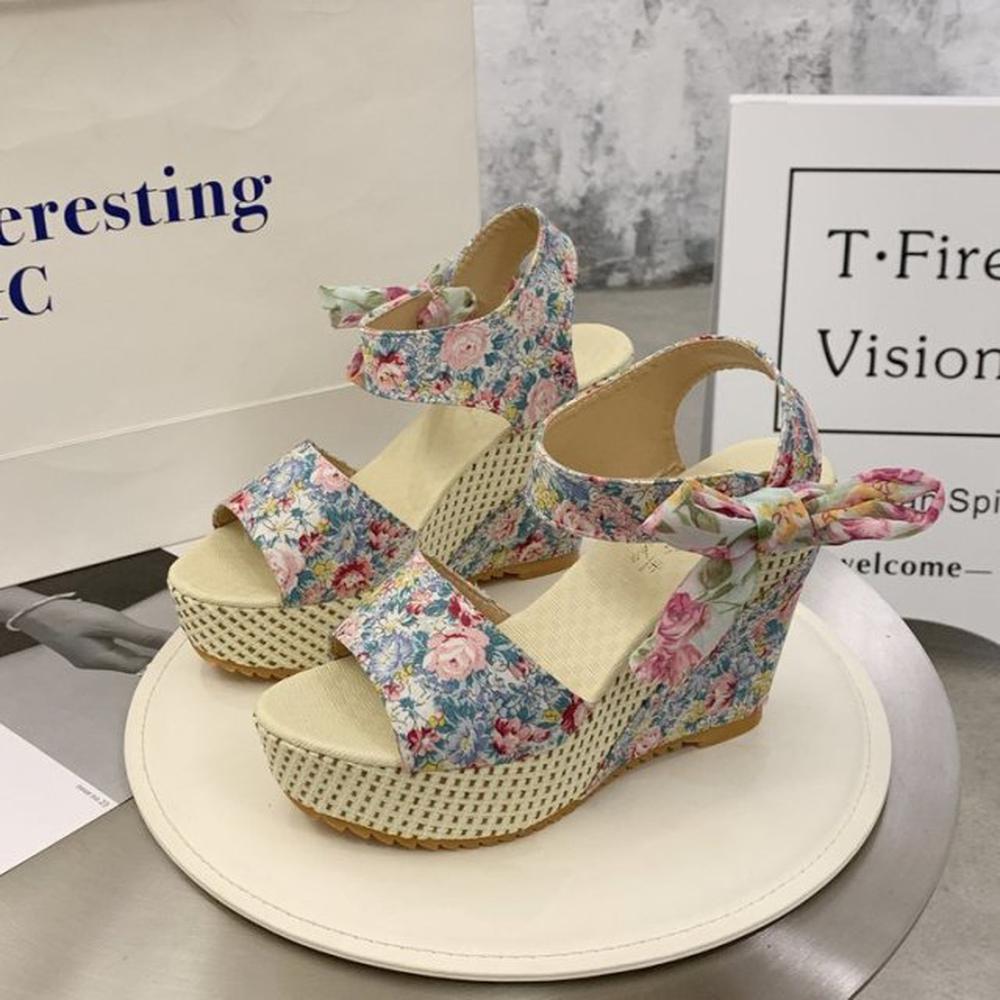 Women Wedges Heeled Shoes Sandals