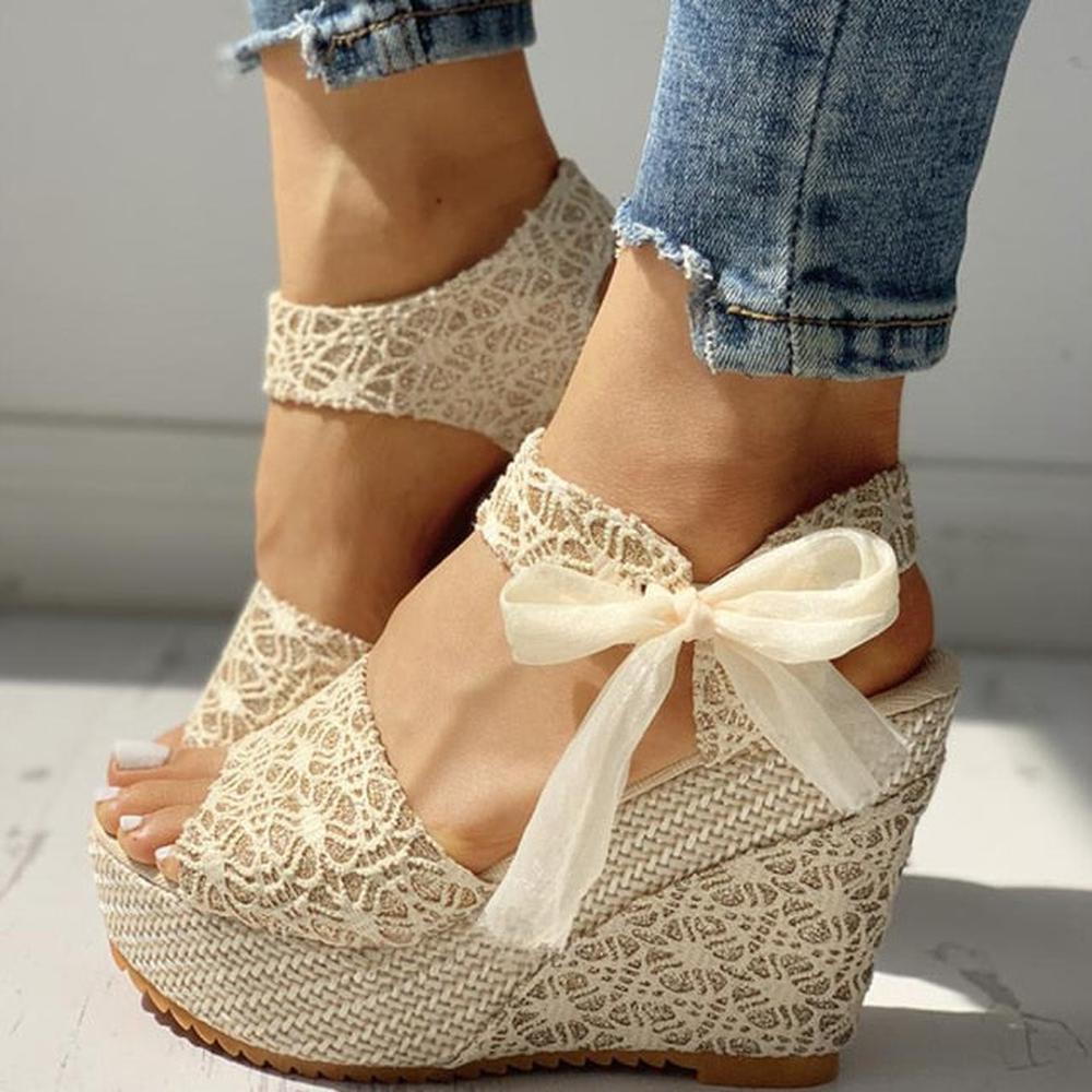 Women Wedges Heeled Shoes Sandals