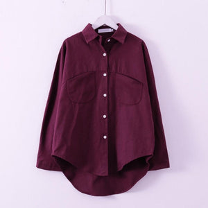Women Long Sleeve Vintage Shirts