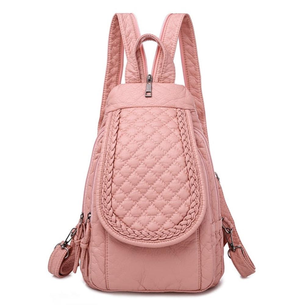 Women Embroidery Butterfly Flower Pattern Pu Leather Backpack