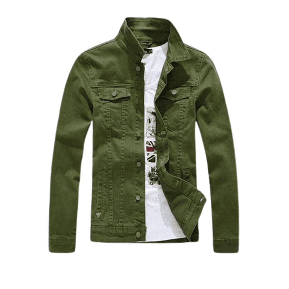 Men Cowboy Casual Slim Fit Jeans Coat Cotton Jacket