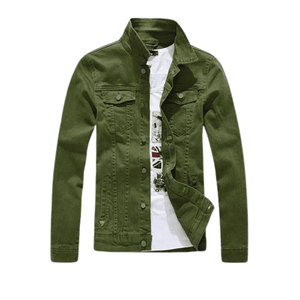 Men Cowboy Casual Slim Fit Jeans Coat Cotton Jacket