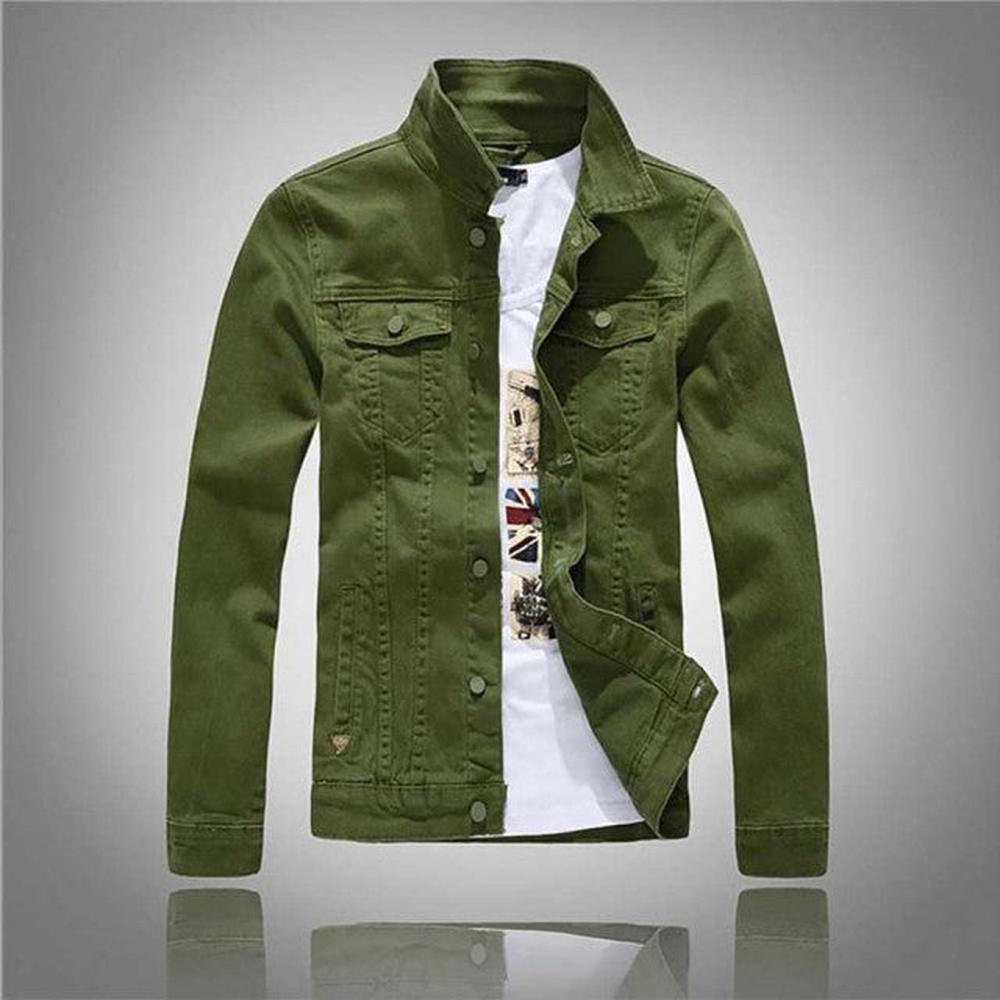 Men Cowboy Casual Slim Fit Jeans Coat Cotton Jacket