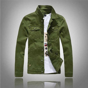 Men Cowboy Casual Slim Fit Jeans Coat Cotton Jacket