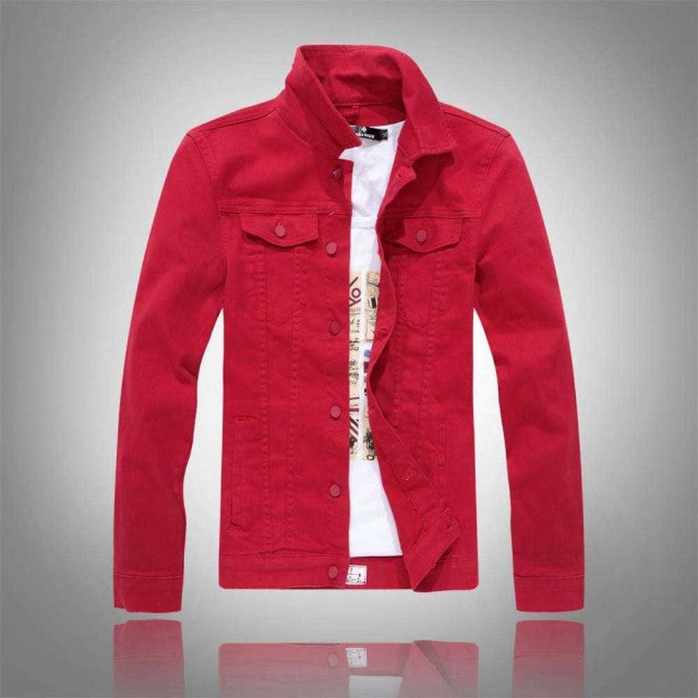 Men Cowboy Casual Slim Fit Jeans Coat Cotton Jacket