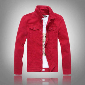 Men Cowboy Casual Slim Fit Jeans Coat Cotton Jacket