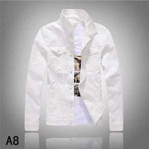 Men Cowboy Casual Slim Fit Jeans Coat Cotton Jacket
