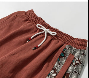 Men Embroidery Patchwork Harem Trouser Harajuku Jogger