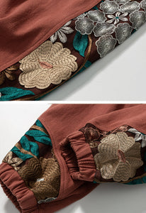 Men Embroidery Patchwork Harem Trouser Harajuku Jogger