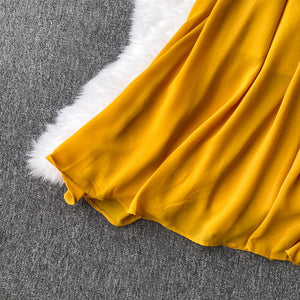 Women's Slash Neck Long Sleeve Midi Dress